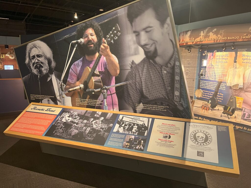 One of the many displays in the new Jerry Garcia exhibit.